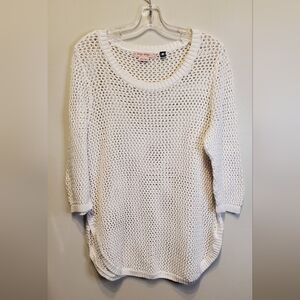 129. In Every Story...Open Knit Sweater